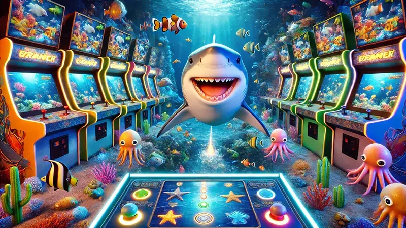 Arena ikan dan target bawah laut dalam permainan KARGOTOTO